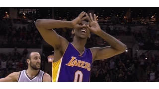 Nick Young game-winner three-pointer over Manu Ginobili in overtime: Lakers at Spurs