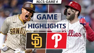 San Diego Padres vs. Philadelphia Phillies Highlights | NLCS Game 4