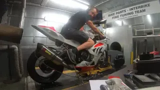 BMW S1000RR dyno run, performance test and full Akrapovic system! 206HP