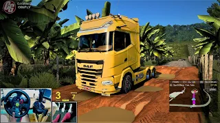 ETS2 2021 DAF XG+ 6x4 Rework V8 open pipe Engine swap - Mapa Eldorado Pro Off-road 1.47