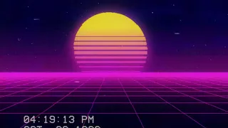 ULTRAWAVE Sythnwave Outrun Screensaver