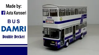 Unboxing Miniatur Bus Damri Double Decker