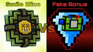 Smile Mine vs Fake Bonus comparison - pixel gun 3d