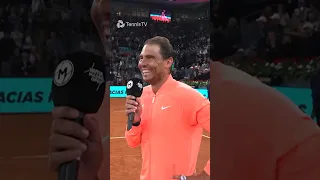 Rafael Nadal Jokes He’s Coming Back To Madrid Next Year 🤣