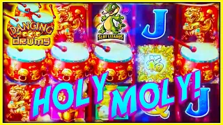 INCONCEIVABLE BETTER THAN JACKPOT! ACTION PACKED Dancing Drums Slot LIVESTREAM HIGHLIGHT!