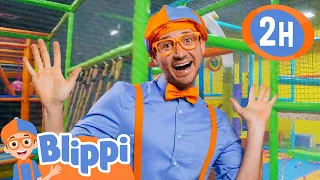Learn Colors at the Funtastic Playtorium | Blippi's Colorful Fun! | Blippi Adventures