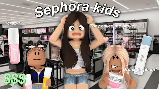 Finding 10 year olds At Sephora! *Crazy* | Bloxburg Roleplay | w/voices