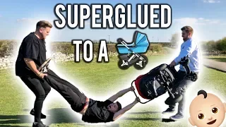 SUPERGLUED MY BRO TO A BABY - PUBLIC NOT HAPPY