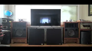 Altec Lansing Valencia 846b with dual SVS subwoofers and Realistic tweeters