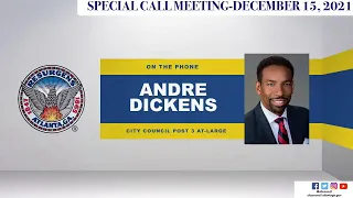 #Atlanta City Council Special Call Meeting-December 15, 2021