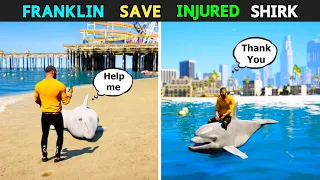 GTA V DYING DOLPHIN ASKS FRANKLIN FOR HELP 😱| #shorts