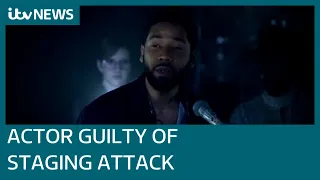 Empire actor Jussie Smollett convicted of staging homophobic attack on himself and lying | ITV News