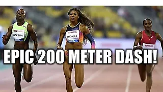 women's 200m Zurich Diamond league 2023 ! Shericka goes crazy & dominates Gabby thomas