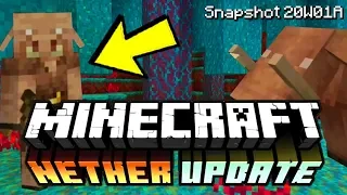 MINECRAFT NETHER UPDATE (Minecraft 1.15) - NEW NETHERWART FOREST BIOMES, BLUE FLAMES & PIGLIN