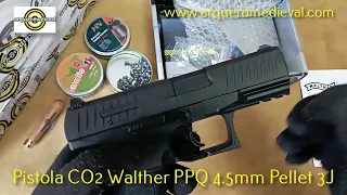 Pistola CO2 Walther PPQ 4 5mm Pellet 3J