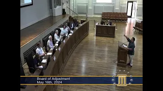 MONTGOMERY BOARD OF ADJUSTMENT (May 16th, 2024)