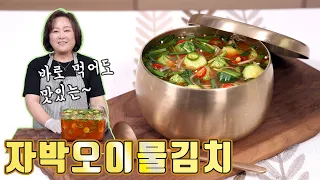 여름김치 이렇게 한번 담가보세요! 매콤시원한 자박오이물김치