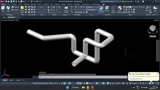 cara membuat pipa melengkung di autocad