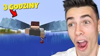 Leciałem przed siebie przez 3 GODZINY w Minecraft! *100,000 kratek!*