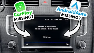 Missing CarPlay & AndroidAuto fix after activation patch MIB2