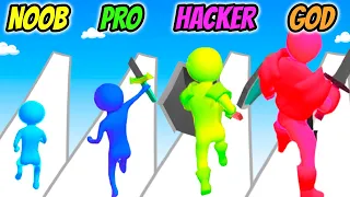 Hero Runner 3D - NOOB vs PRO vs HACKER vs GOD