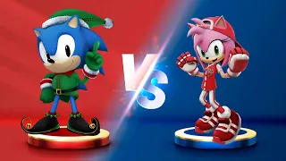 Sonic Dash - Elf classic sonic VS all_star amy _ Movie Sonic vs All Bosses Zazz Eggman