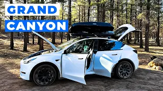 Camping at the Grand Canyon in my Tesla Model Y | S2:E5