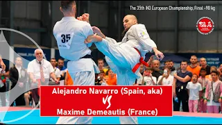 35th IKO EC, Final -90 Alejandro Navarro (Spain, aka) - Maxime Demeautis (France)