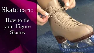 How To Tie your Figure Skates, Ice Skating Tutorial