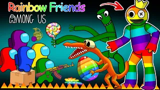 Rainbow color in Rainbow friends - Among us VS Rainbow friends roblox game 2D