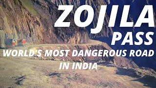 Zojila Pass Worlds Most Dangerous Road | Dangerous Road | Ladakh trip by road | Ladakh view video
