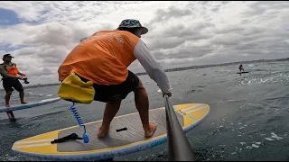 SUP Foil Downwind Manly to Palm Beach 30km with Josh Ku James Casey Zane Westwood Perth Standlick