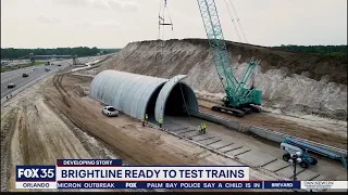 Brightline ready to test trains in Central Florida