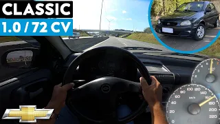 TESTE ACELERANDO CHEVROLET CLASSIC 1.0 LIFE | É BOM? ANDA BEM? VALE A PENA? AVALIAÇÃO NA ESTRADA