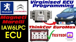 How to virginise & program Peugeot Citroen IAW6LP ECU using Autel Maxisys diagnostic V ThinkCar Max