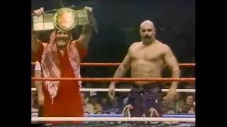 Iron Sheik in action   Championship Wrestling Jan 21st, 1984