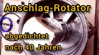 Greifer "Anschlag-Rotator" (40 Jahre alt) zerlegt & abgedichtet