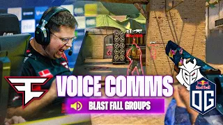 Winning BLAST Fall Groups vs OG and G2 | VOICE COMMS