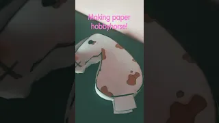 making paper hobby horse! want tutorial? #hobbyhorse #fy #horse #paper #heart #stick