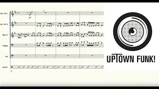 Uptown Funk for Brass Quintet Sheet Music