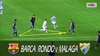 Barca rondo against Malaga. (Jan 13)