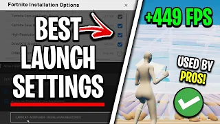 BEST Fortnite Launch Settings (FPS Boost & LOW Ping)