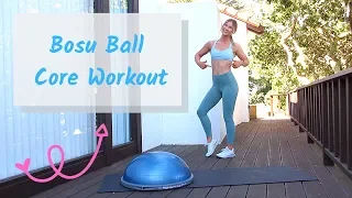 5 EASY BOSU BALL AB EXERCISES | AlliJayFitness