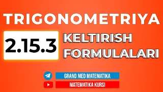 73-Dars. 2.15.3 Keltirish Formulalari