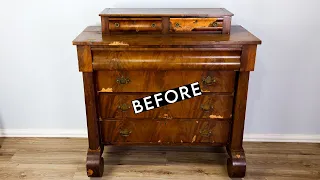 170 Year Old Empire Dresser ~ Furniture EXTREME Makeover