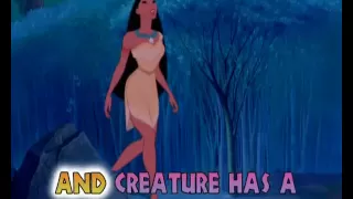 Colors Of The Wind- Disney's Pocahontas sing along