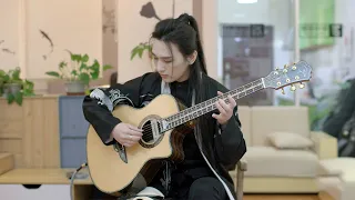 《The Theme Song Of "The Legend Of The Condor Heroes" 铁血丹心》Acoustic guitar solo by Ruiwen Ye（叶锐文）