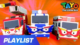 [Playlist] Rescue Team Heros (+More) | The Brave Cars Song | Car Songs | Nursery Rhymes | Tayo Songs