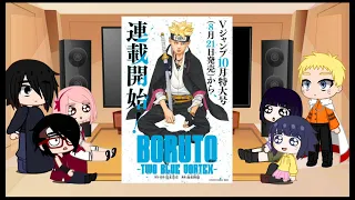 Uzumaki and Uchiha family react to Boruto two blue vortex