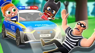 Baby Police Catch Thief👮 | Rescue Little Baby 👶🏻🍼 | NEW✨ Nursery Rhymes & Funny Cartoon For Kids